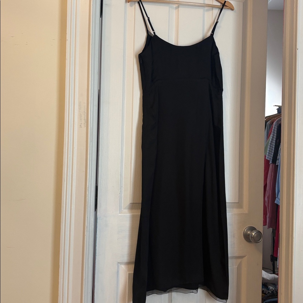 J CREW COLLECTION BLACK MIDI SLIP DRESS- size 4 NWT - Picture 7 of 7